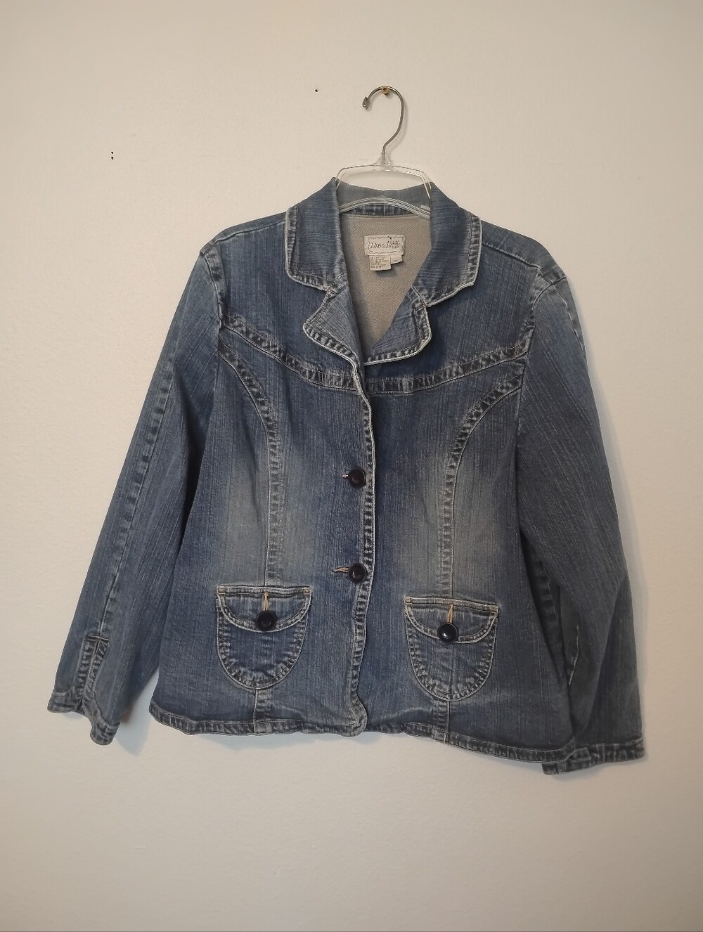Live A Little Button Up Jean Jacket